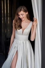 Luxury Wedding Dress - Nicole - Satin With Gold Dusting - LPLD-3193.30.00