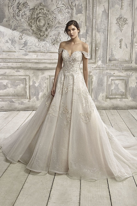 Off shoulder Sweetheart Ball Gown Dress - LV-1747OJ