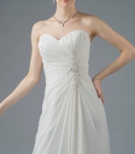 A-line Sweetheart Neckline Sleeveless Wedding Dress - CB-0593OM