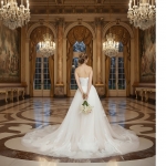 Fitted and Flare Sweet-heart with Over-Skirt Wedding Dress - OU-F1003OS