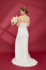 Fitted and Flare Sweet-heart with Over-Skirt Wedding Dress - OU-F1003OS