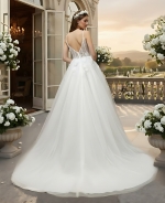 50% off Sample sale: A-Line Beaded and Sequined Lace Tulle Wedding Dress - OU-A2005