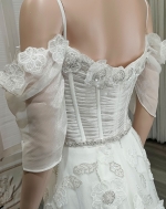 A-Line Luxury Embroidery Beaded 3-D Floral Laces A-Line - LV-A2007OS