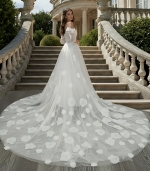 A-Line Luxury Embroidery Beaded 3-D Floral Laces A-Line - LV-A2007OS
