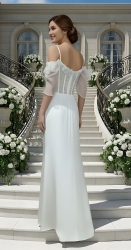 A-Line Luxury Embroidery Beaded 3-D Floral Laces A-Line - LV-A2007OS