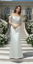 A-Line Luxury Embroidery Beaded 3-D Floral Laces A-Line - LV-A2007OS