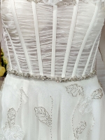 A-Line Luxury Embroidery Beaded 3-D Floral Laces A-Line - LV-A2007OS