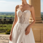 A-Line Sweetheart Wedding Dress with Spaghetti Straps - BLM-A2009