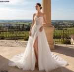 A-Line Sweetheart Wedding Dress with Spaghetti Straps - BLM-A2009