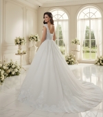  Wedding Dress - Heavy Lace Appliques Tulle Ball Gown - BLL-B34558