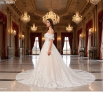 Wedding Dress - Off-Shoulder Lace & Tulle Ballgown Wedding Dress -  BLL-B54663
