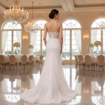 Lace and Tulle Mermaid with Illusion Corset Bodice - BLL-M24726