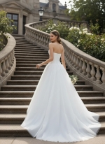 "Ethereal Romance" Strapless Sweetheart Tulle Ball Gown with Crepe Corset Bodice - BLC-BC2501A